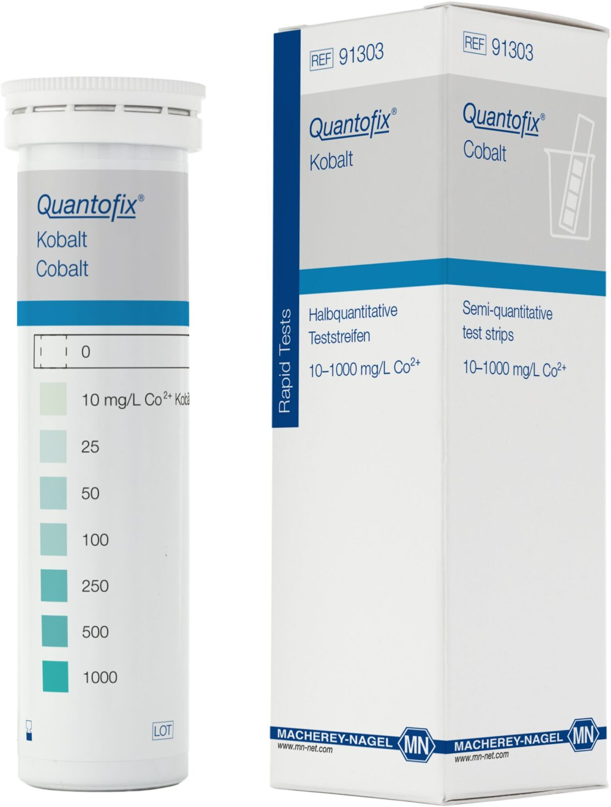 100 test strips in a tube
