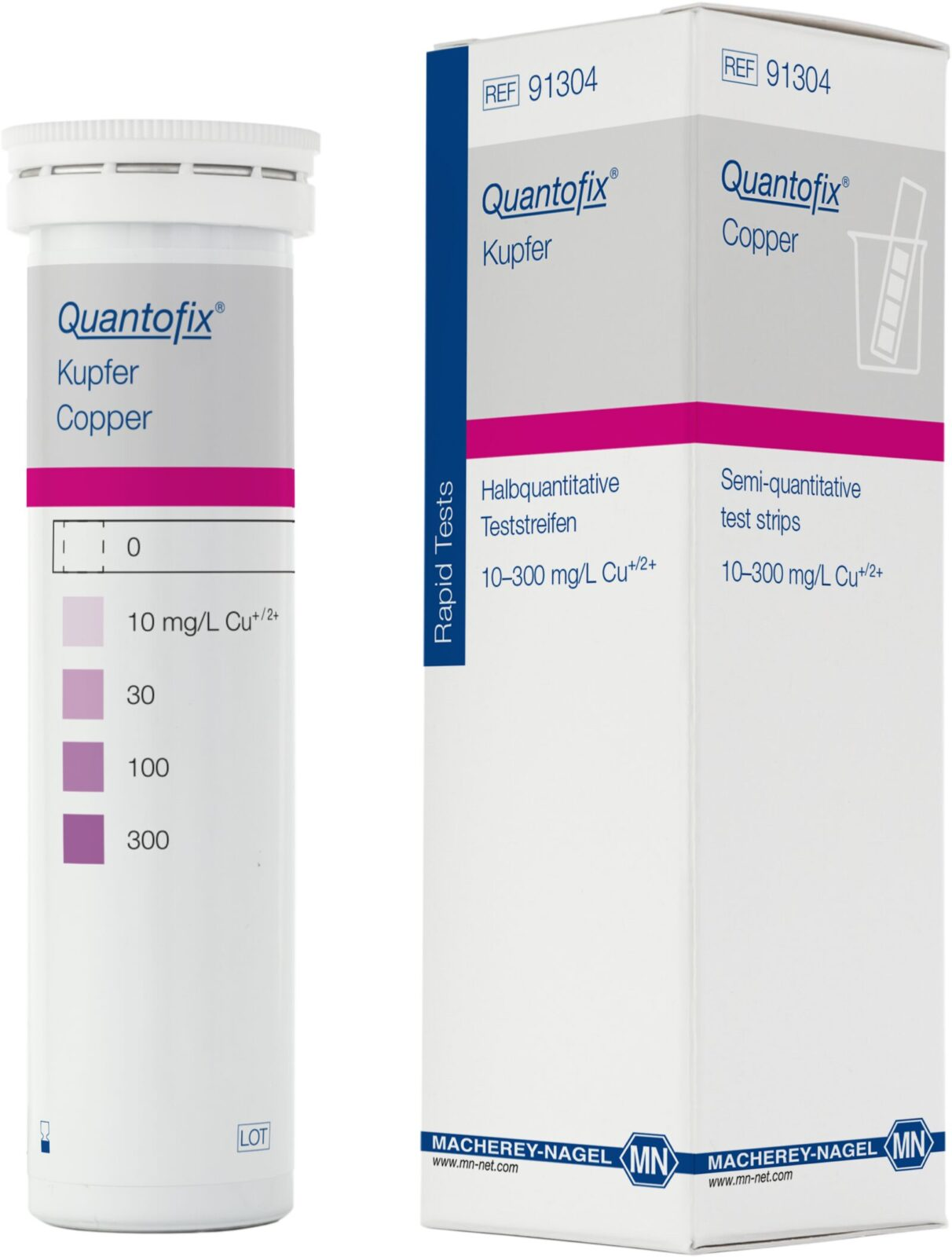 100 test strips in a tube