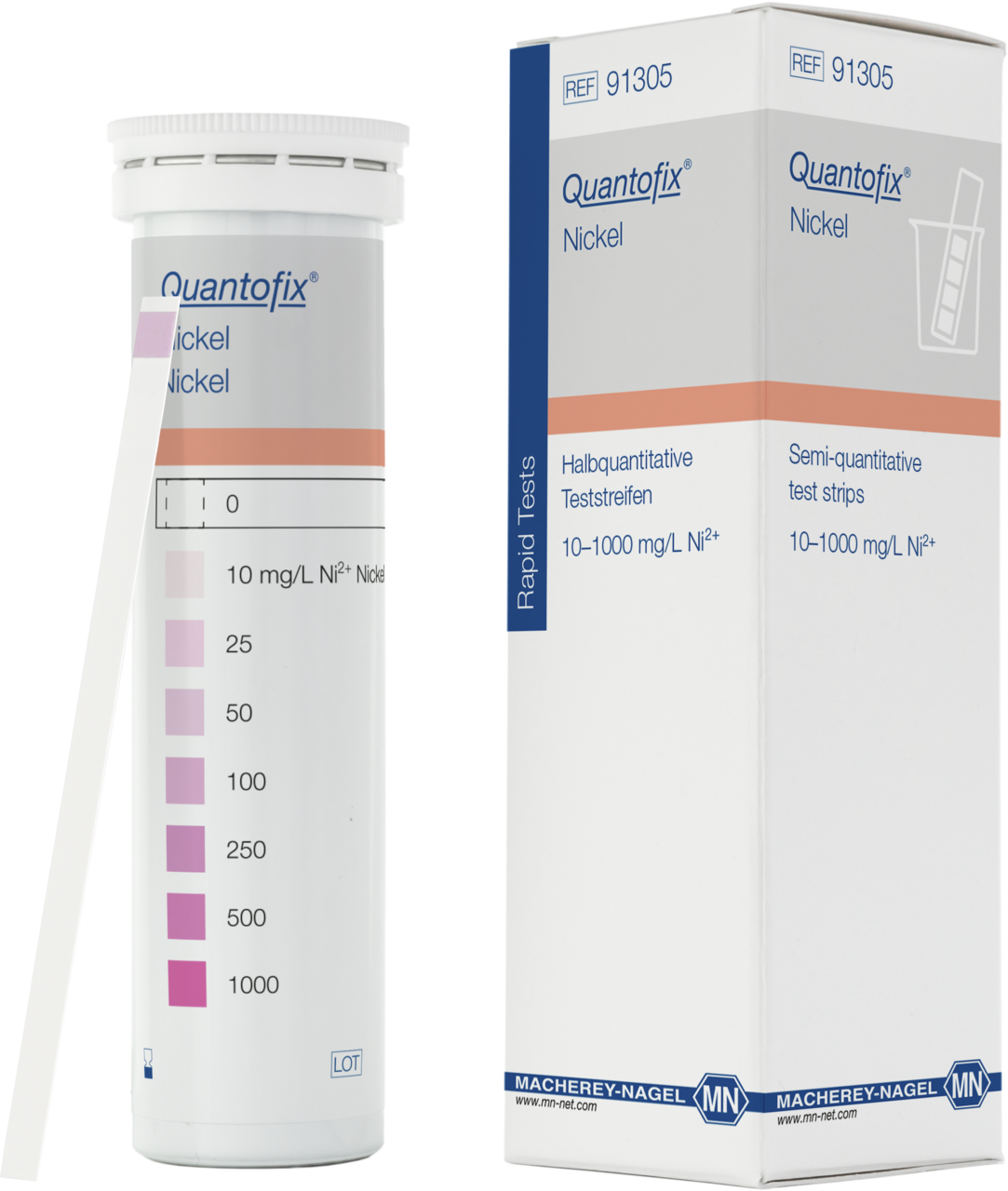 100 test strips in a tube
