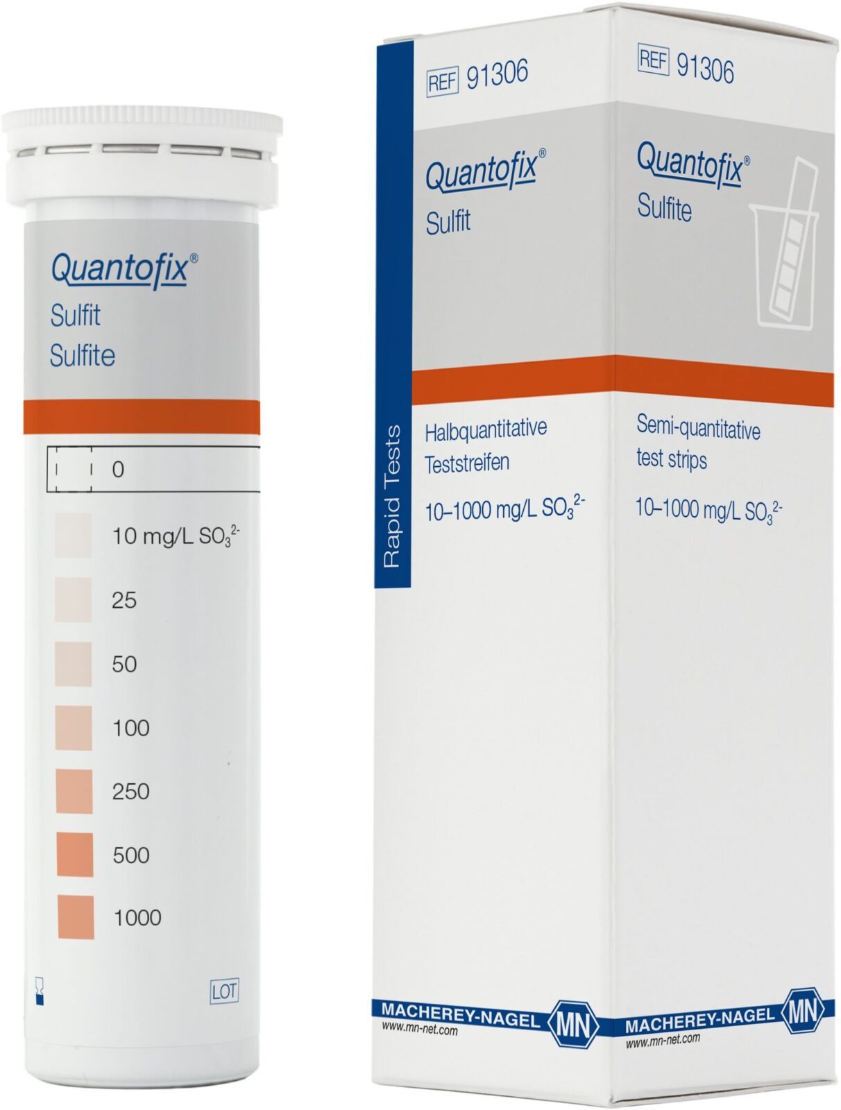 100 test strips in a tube