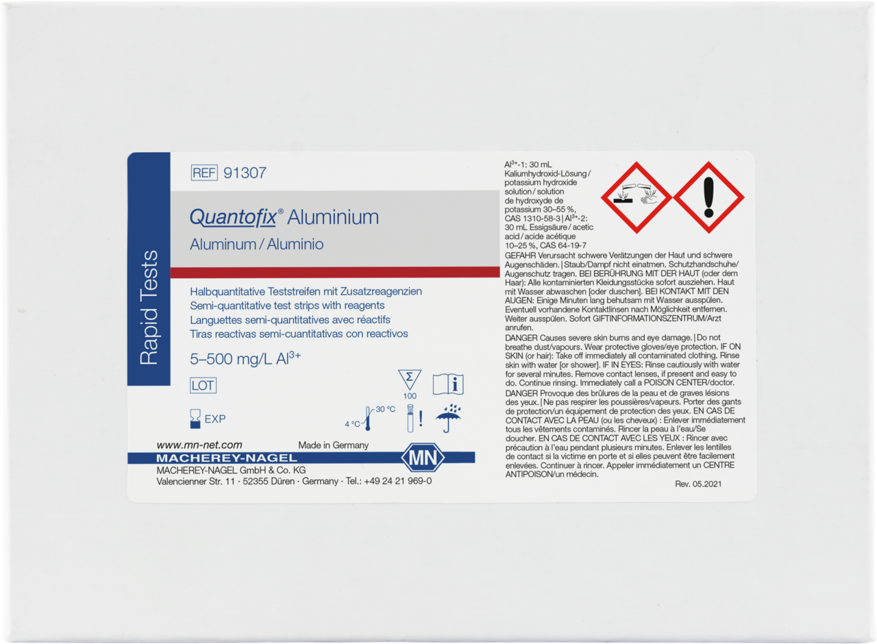 100 test strips in a tube, additional reagents, instruction leaflet in a box