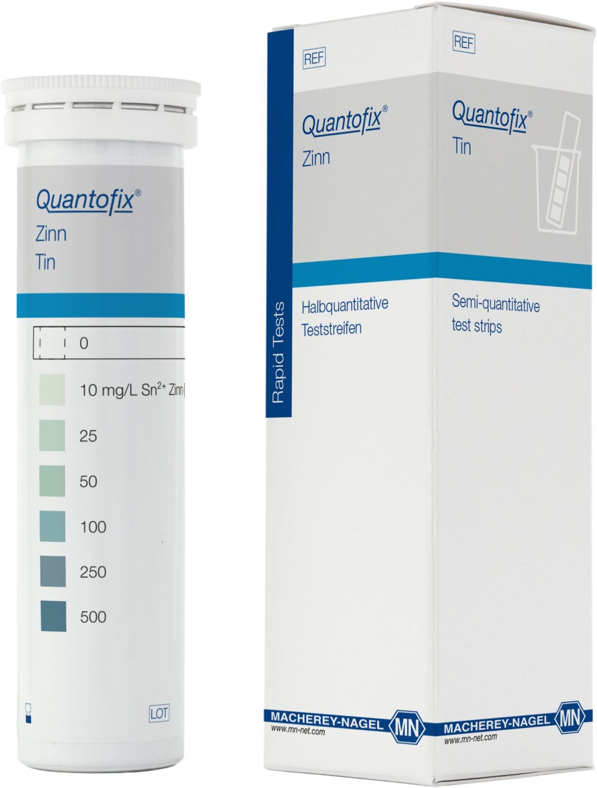 100 test strips in a tube