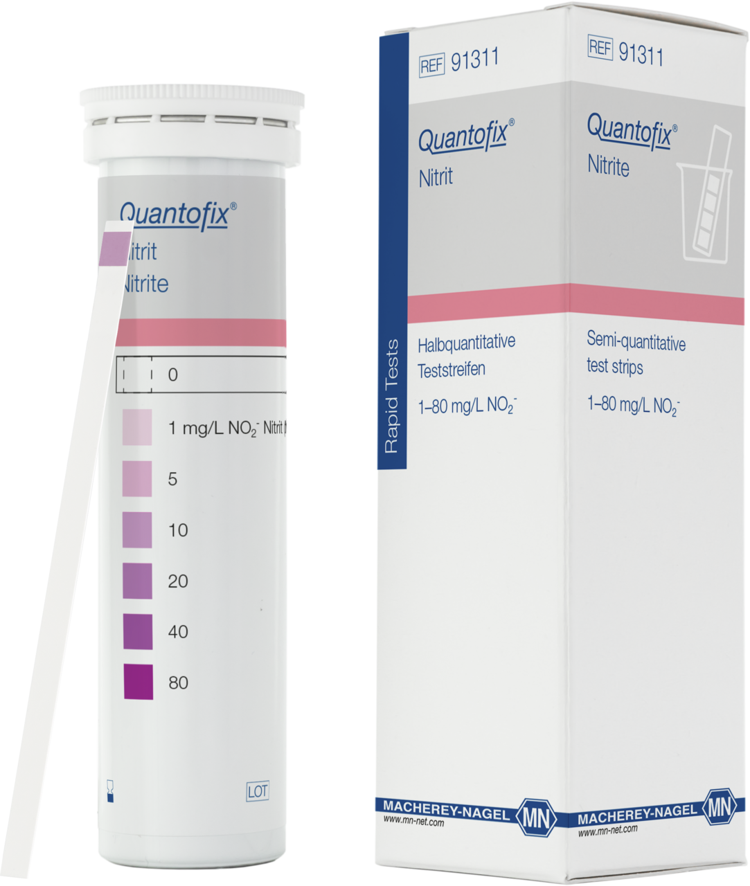 100 test strips in a tube